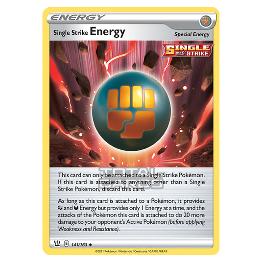 Pokemon - Sword & Shield - Battle Styles - Single Strike Energy - 141/163