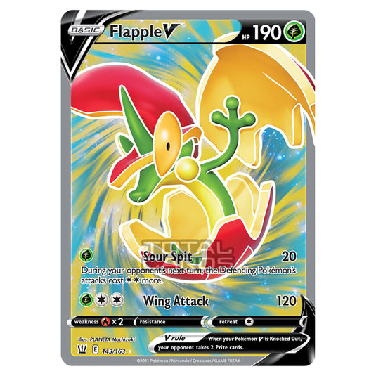 Pokemon - Sword & Shield - Battle Styles - Flapple V - 143/163