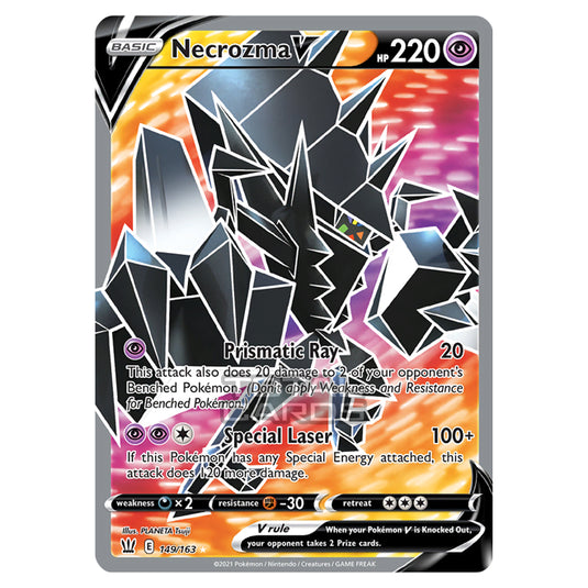 Pokemon - Sword & Shield - Battle Styles - Necrozma V - 149/163