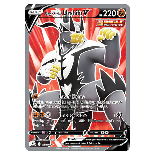 Pokemon - Sword & Shield - Battle Styles - Single Strike Urshifu V - 150/163