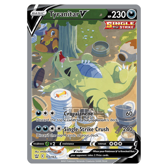 Pokemon - Sword & Shield - Battle Styles - Tyranitar V - 155/163