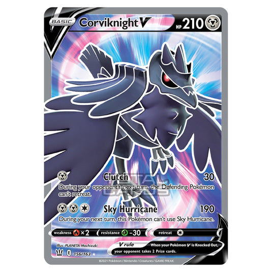 Pokemon - Sword & Shield - Battle Styles - Corviknight V - 156/163