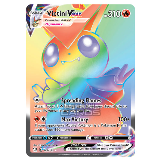 Pokemon - Sword & Shield - Battle Styles - Victini VMAX - 165/163