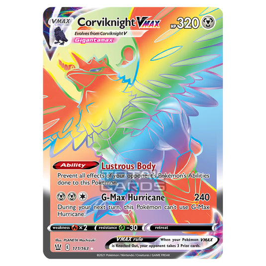 Pokemon - Sword & Shield - Battle Styles - Corviknight VMAX - 171/163