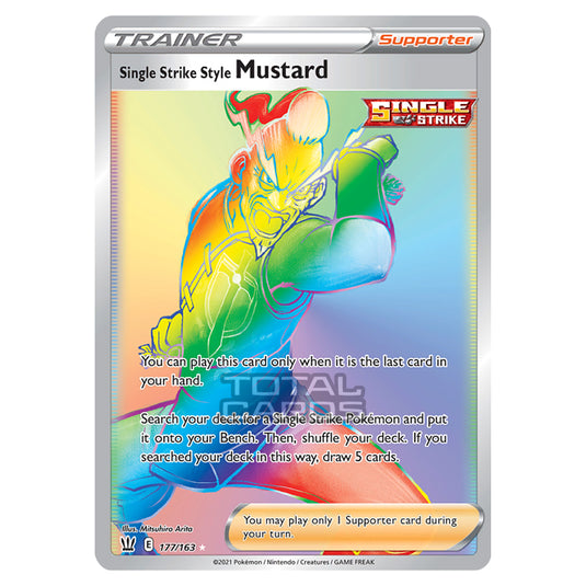 Pokemon - Sword & Shield - Battle Styles - Single Strike Style Mustard - 177/163