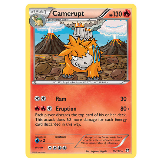 Pokemon - XY - BREAKpoint - Camerupt - 13/122