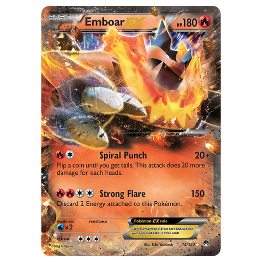 Pokemon - XY - BREAKpoint - Emboar-EX - 14/122