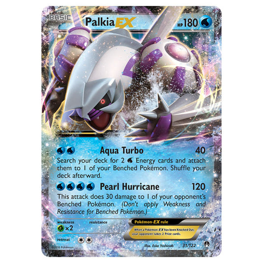 palkia ex 31/122 breakpoint rare holo ex mint pokemon card Pokemon - XY - BREAKpoint - Palkia-EX