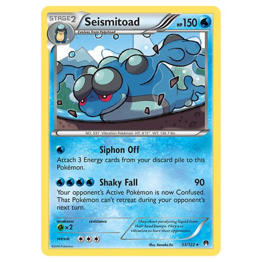seismitoad pokemon card Pokemon - XY - BREAKpoint - Seismitoad