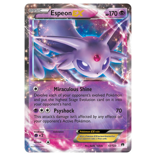 Pokemon - XY - BREAKpoint - Espeon-EX - 52/122