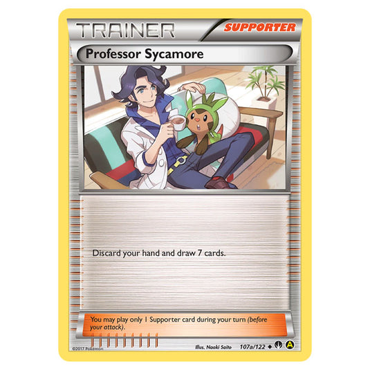 pokemon sycamore card Pokemon Professor Sycamore 107a/122 Holofoil