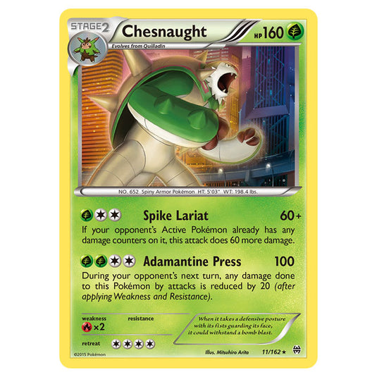 Pokemon - XY - BREAKthrough - Chesnaught - 11/162