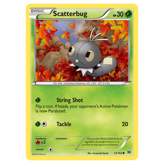 Pokemon - XY - BREAKthrough - Scatterbug - 13/162