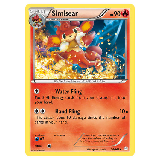 Pokemon - XY - BREAKthrough - Simisear - 24/162