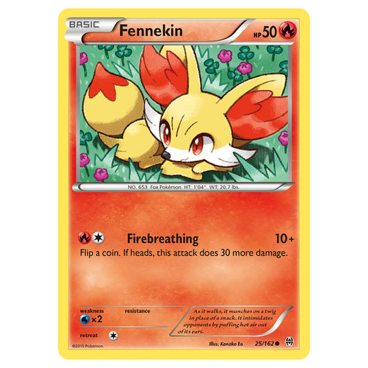 Pokemon - XY - BREAKthrough - Fennekin - 25/162