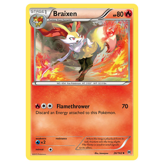 Pokemon - XY - BREAKthrough - Braixen - 26/162