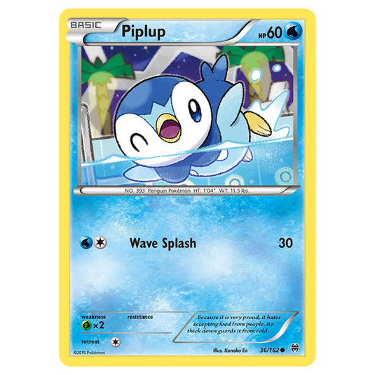 Pokemon - XY - BREAKthrough - Piplup - 36/162