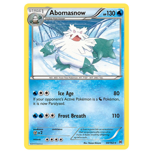 Pokemon - XY - BREAKthrough - Abomasnow - 40/162