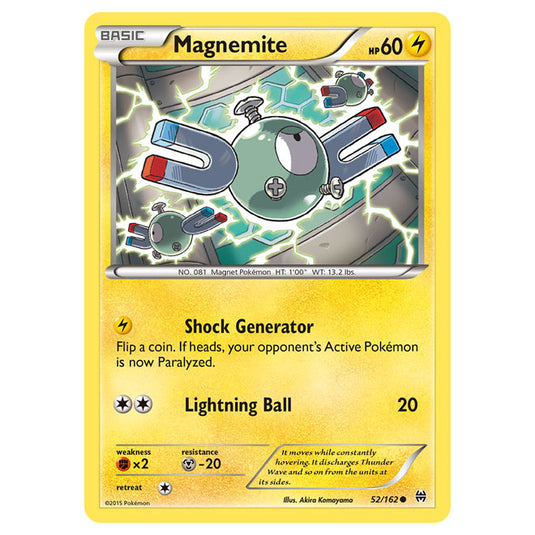 Pokemon - XY - BREAKthrough - Magnemite - 52/162