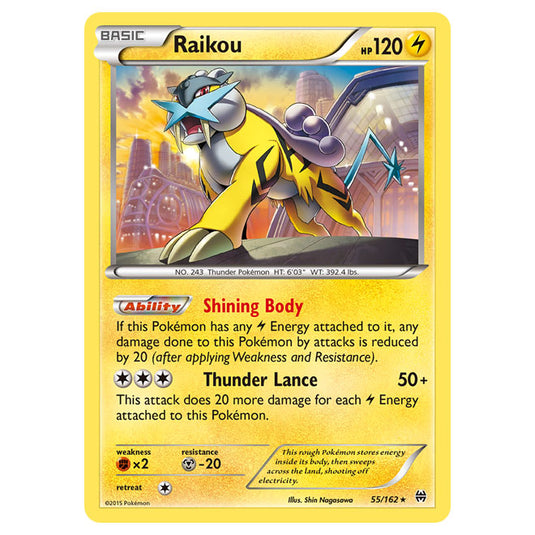 Pokemon - XY - BREAKthrough - Raikou - 55/162