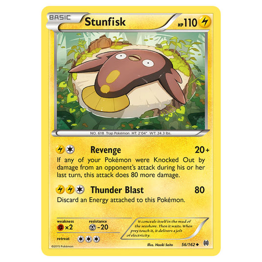 Pokemon - XY - BREAKthrough - Stunfisk - 56/162