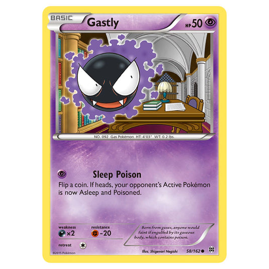 Pokemon - XY - BREAKthrough - Gastly - 58/162