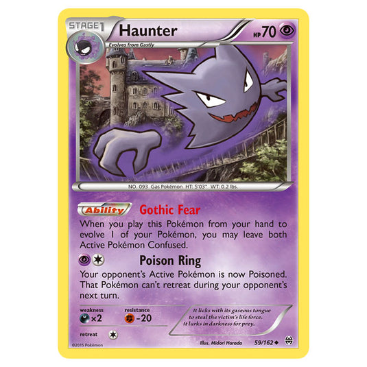 Pokemon - XY - BREAKthrough - Haunter - 59/162