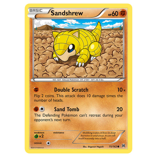 Pokemon - XY - BREAKthrough - Sandshrew - 75/162
