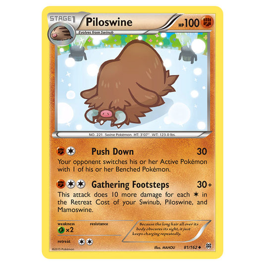 Pokemon - XY - BREAKthrough - Piloswine - 81/162