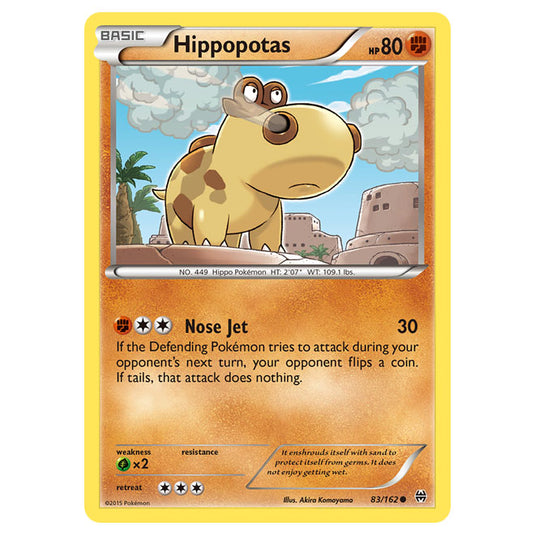 Pokemon - XY - BREAKthrough - Hippopotas - 83/162