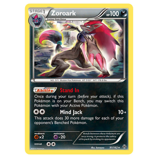 Pokemon - XY - BREAKthrough - Zoroark - 91/162