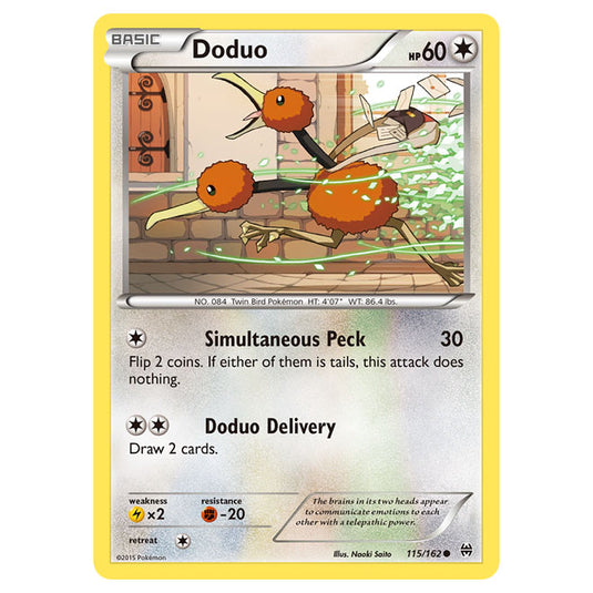 Pokemon - XY - BREAKthrough - Doduo - 115/162