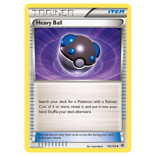 Pokemon - XY - BREAKthrough - Heavy Ball - 140/162