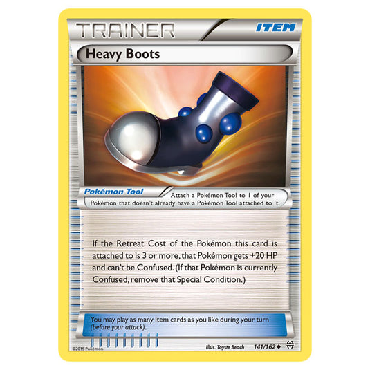 Pokemon - XY - BREAKthrough - Heavy Boots - 141/162