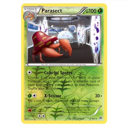 Pokemon - XY - BREAKthrough - Parasect - 002/162 - (Reverse Holo)