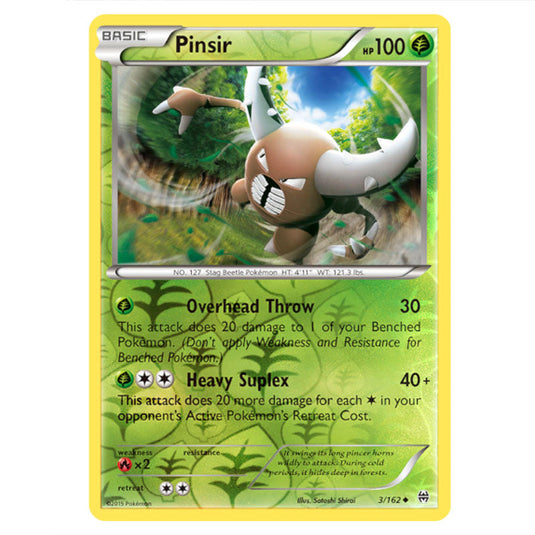 Pokemon - XY - BREAKthrough - Pinsir - 003/162 - (Reverse Holo)