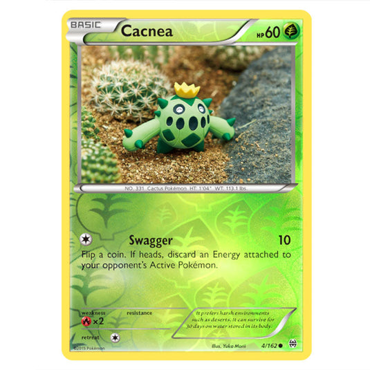 Pokemon - XY - BREAKthrough - Cacnea - 004/162 - (Reverse Holo)