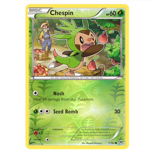 Pokemon - XY - BREAKthrough - Chespin - 007/162 - (Reverse Holo)