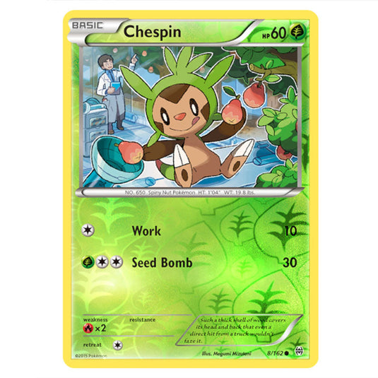 Pokemon - XY - BREAKthrough - Chespin - 008/162 - (Reverse Holo)