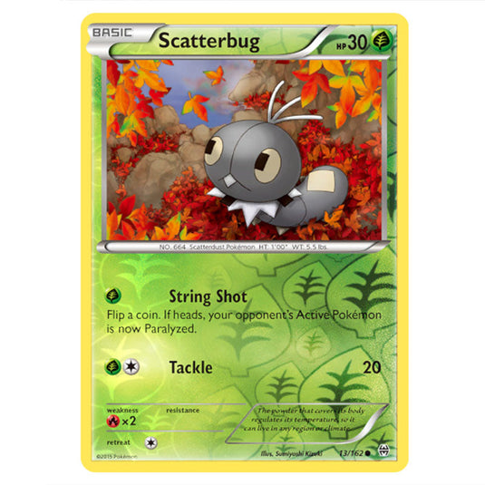 Pokemon - XY - BREAKthrough - Scatterbug - 013/162 - (Reverse Holo)