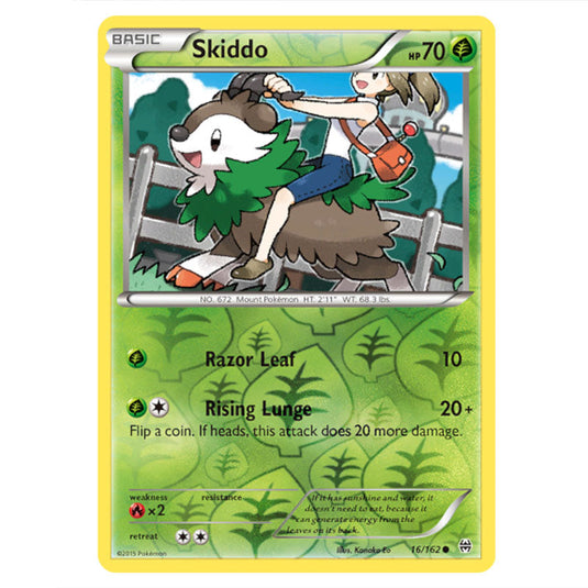 Pokemon - XY - BREAKthrough - Skiddo - 016/162 - (Reverse Holo)