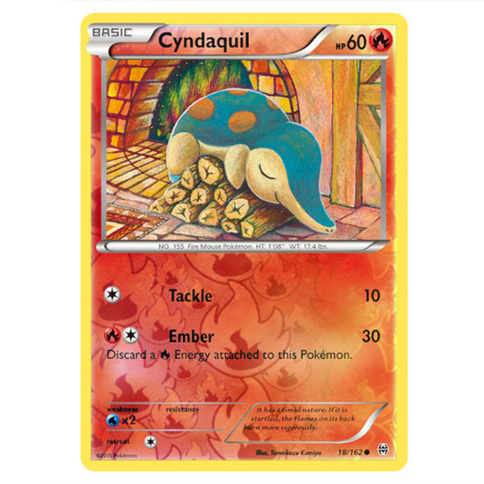 Pokemon - XY - BREAKthrough - Cyndaquil - 018/162 - (Reverse Holo)