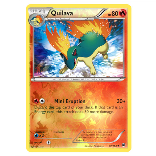 Pokemon - XY - BREAKthrough - Quilava - 019/162 - (Reverse Holo)