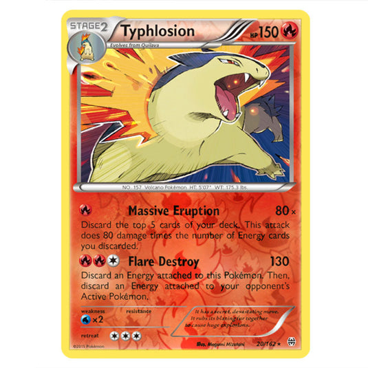 Pokemon - XY - BREAKthrough - Typhlosion - 020/162 - (Reverse Holo)