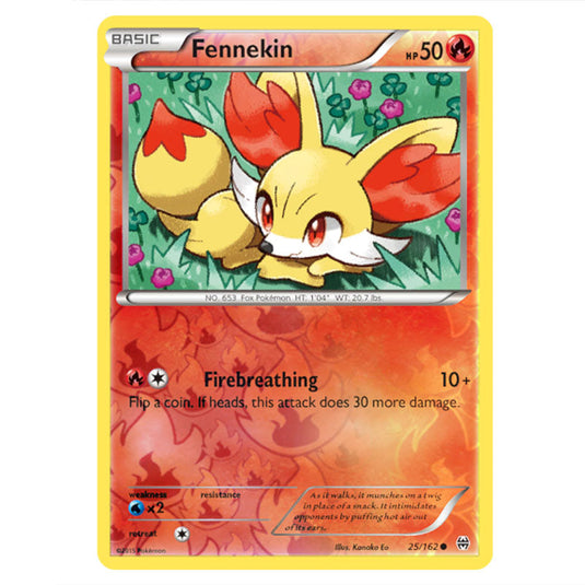 Pokemon - XY - BREAKthrough - Fennekin - 025/162 - (Reverse Holo)