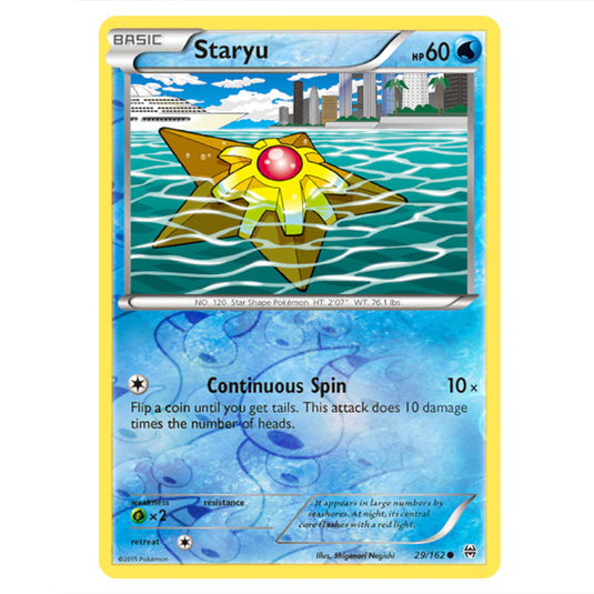 Pokemon - XY - BREAKthrough - Staryu - 029/162 - (Reverse Holo)