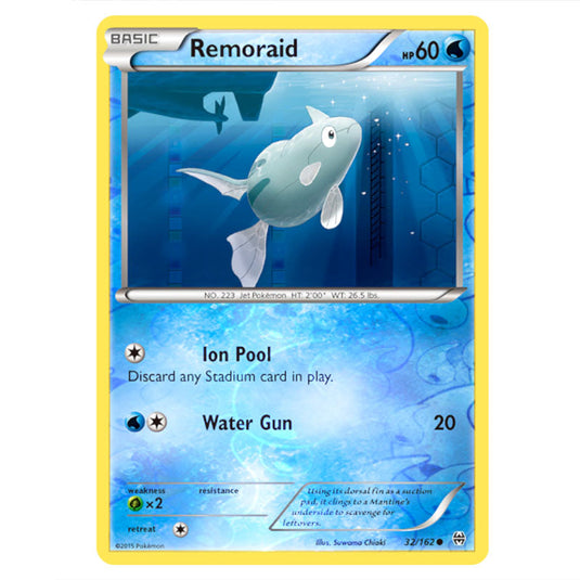 Pokemon - XY - BREAKthrough - Remoraid - 032/162 - (Reverse Holo)