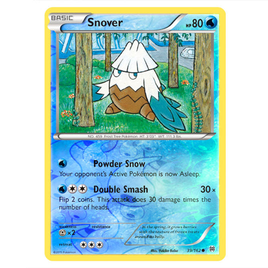 Pokemon - XY - BREAKthrough - Snover - 039/162 - (Reverse Holo)