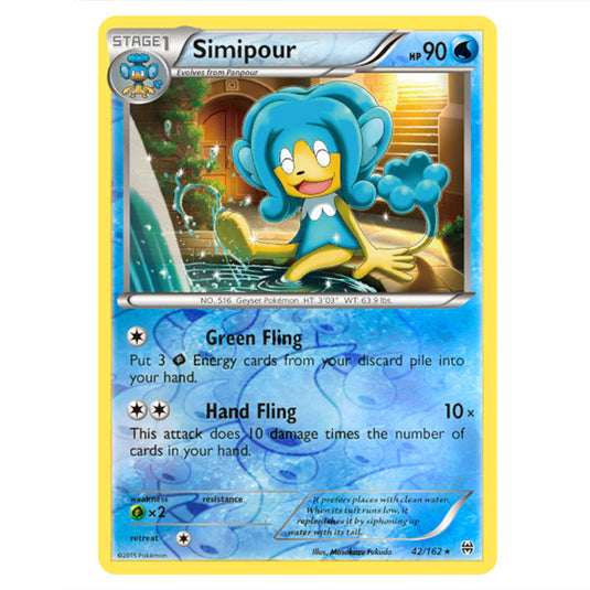 Pokemon - XY - BREAKthrough - Simipour - 042/162 - (Reverse Holo)