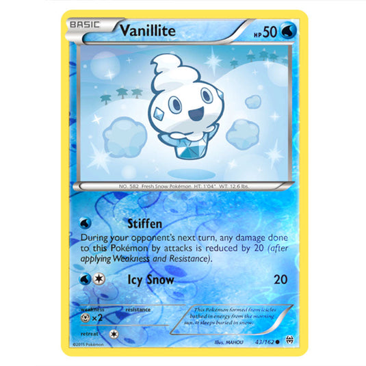 Pokemon - XY - BREAKthrough - Vanillite - 043/162 - (Reverse Holo)